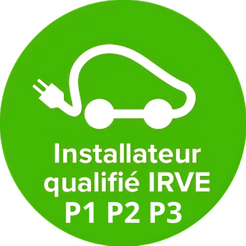 Logo IRVE qui atteste de la qualification de votre installateur de bornes de recharge
